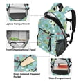 thumbnail image 5 of JIALIOU 14" Laptop Backpack Waterproof Airline Approved Stylish Casual Daypack for Travel Business College Work, Frog Face Leaf Strawberry Flower, 5 of 8