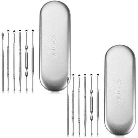 MEDca Ear Wax Removal Kits - Pack of 2-6 Piece Ear Cleansing Tool Set