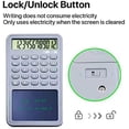 thumbnail image 4 of MGFED Basic Calculator Notepad with LCD Writing Tablet 12 Digit Display Grey, 4 of 7