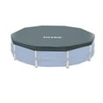 thumbnail image 3 of Intex 12-Foot Round Metal Frame Above Ground Swimming Pool Debris Cover, Blue, 3 of 6