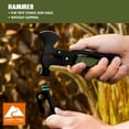 thumbnail image 6 of Ozark Trail 6.3 inch 19-in-1 Multi-Function Survival Tool,Aluminum Handle,Hammer Camping Equipment, 6 of 15