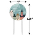 thumbnail image 2 of Acrylic Christmas Village Cake Topper Party Decoration for Wedding Anniversary Birthday Graduation, 2 of 7