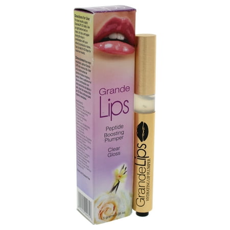 Grande Cosmetics Lips Peptide Boosting Plumper - Clear Gloss Lip Treatment - 0.05