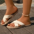 thumbnail image 2 of Ticikt Platform Sandals Women Cute Wedge Espadrilles on Summer Beach Raffia Vacation Sandal Comfortable Open Toe Dressy Shoes, 2 of 9