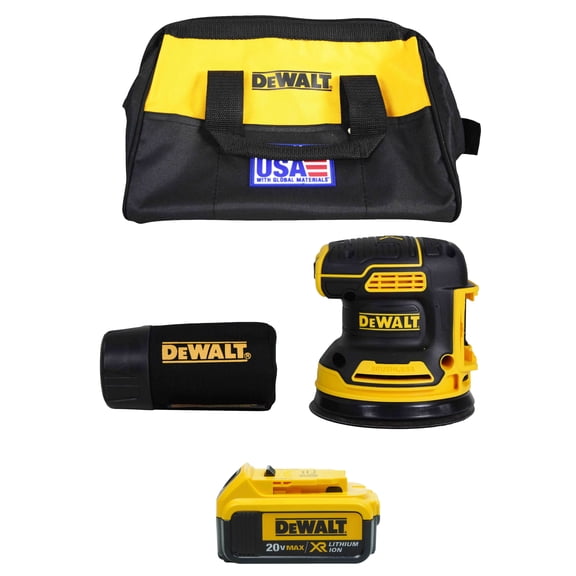 DeWALT Max XR 5" 20V Brushless Random Orbital Sander DCW210B with 4Ah Battery