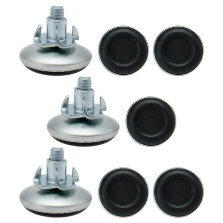 M8 x 15 x 30mm Leveling Feet Adjustable Leveler Protector for Chair Leg 8pcs
