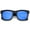 Black / Blue Mirror, variant on sunglassLA Unisex Retro Wide Temple Square Colored Mirror Flat Lens Horn Rimmed Sunglasses 57mm (Tortoise / Orange Mirror) - 53mm