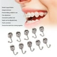 thumbnail image 3 of Lingual  Button, 10pcs Free Adjust Orthodontic Lingual Button  Trough Base  For Tooth Correction For Dentists, 3 of 8
