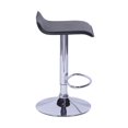 thumbnail image 4 of Plata Import Black Stool With Stainless Steel base, 4 of 9