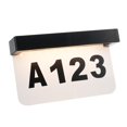 thumbnail image 1 of Solar Powered House Number Sign, LED Waterproof Illuminated Address Plaques Sign for Yard Home Outdoor Street, 1 of 6