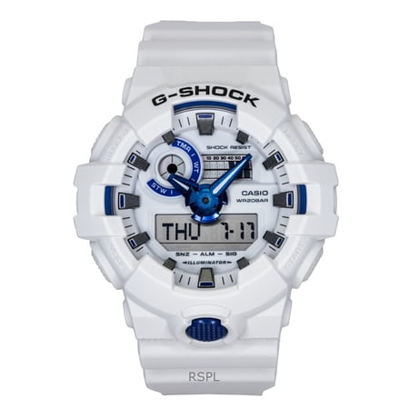 Casio G-Shock Analog Digital Resin Strap White Dial Quartz GA-700HDS-7A 200M Men's Watch