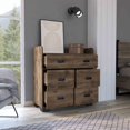 thumbnail image 5 of Newboti Furniture Alyn Dresser, Four Legs, Four Drawers, One Double Drawer, Superior Top -Dark Brown 30663, 5 of 8