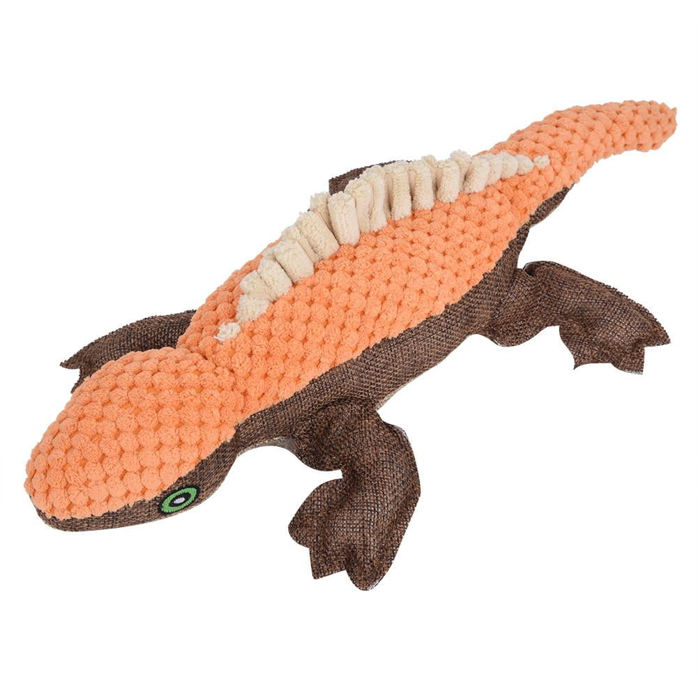 OTVIAP Pet Plush Toys Sounding Grinding Bite Resistance Lizard Toy