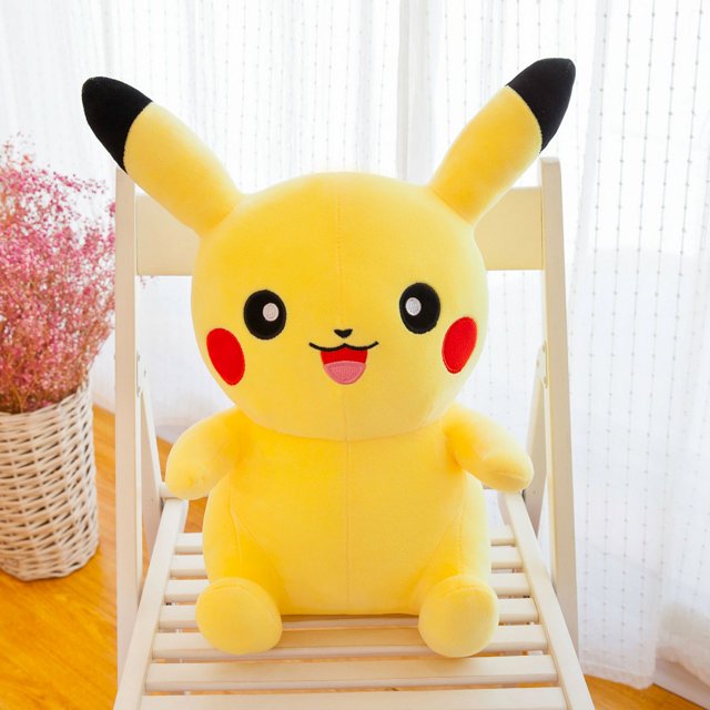 25-50cm Pikachu juguetes de peluche almohada de dibujos animados Japón Anime elfo muñeco de peluche suave relleno monstruo de bolsillo muñeca regalo de Navidad para niños