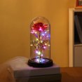 thumbnail image 7 of Valentines Day Rose Glass Flowers Gifts for Her, Galaxy Light Up Rose in A Glass Dome, Valentines Day Gifts for Mom Wife, Valentine Birthday Gifts for Women,Purple Butterfly Home Decor, 7 of 7