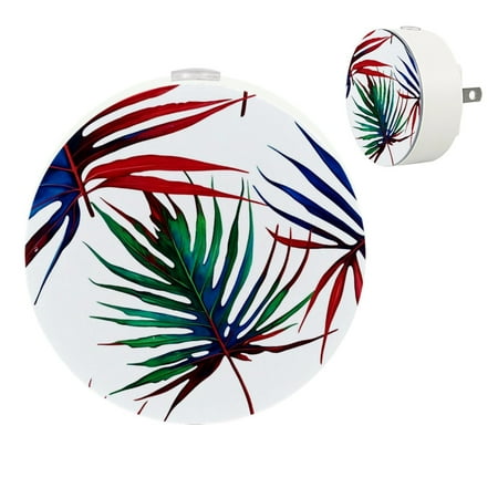 

YZUOUZY Bedside Lamps Night Lights Small Lamps Set of 2 Summer Motif Leaf Palm Plants