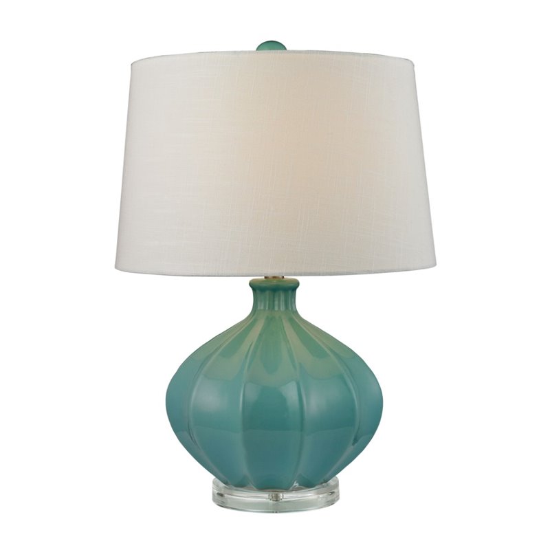 Dimond Lighting Seafoam Glaze Organic Table Lamp in Seafoam Green