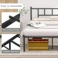 thumbnail image 5 of VECELO Set of 2 Twin Bed Frame with Headboard & Footboard, Metal Platform Bed Frame, No Box Spring Needed, Black, 5 of 9