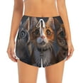 thumbnail image 2 of Rocae Wide Eyed Cartoon Cats for Women's Athletic Shorts Workout Hiking Shorts Athletic Shorts for Running, Yoga, Gym, Sports-XX-Large, 2 of 7