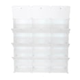thumbnail image 6 of 8-Tier Portable 48 Pair Shoe Rack Organizer 24 Grids Tower Shelf Storage Cabinet Stand Expandable for Heels, Boots, Slippers, White, 6 of 8