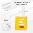 thumbnail image 4 of Custom Tote Bag Bags With Logo Personalized Custom Bags Shopping Bags Reusable Grocery Bags Bulk - Add Your Text Image, 4 of 8