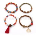 thumbnail image 5 of Hot-Selling Bohemian Ethnic Style Bracelet - Multi-Layer Wood Beaded Stretch Bracelet In Stock, 5 of 11