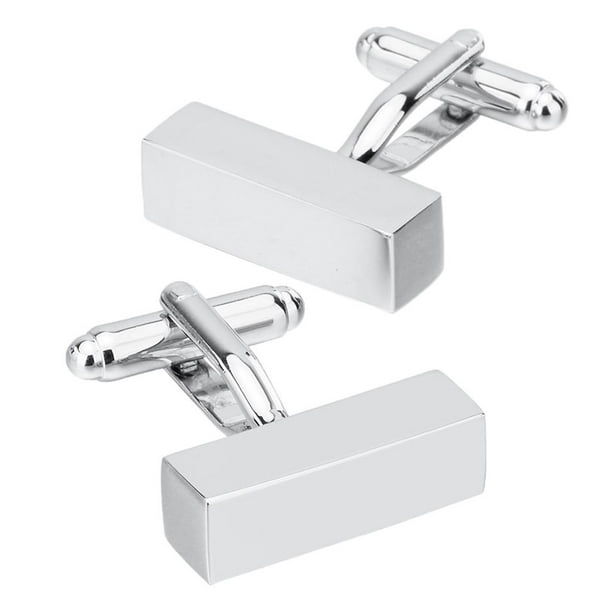 1 Par Rectángulo Forma De Gemelos Joyería Del Partido Joyería Para Hombre Gemelos Hombres Hugo Gemelos de cobre para hombre