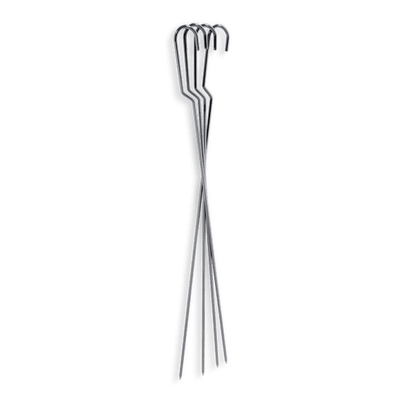 InGrill Stainless Steel Skewers Set of 4 – Hanging BBQ Skewers for Barrel & Drum Smokers, 304 Stainless Steel Kabob Pins for Vertical Smoking & Grilling