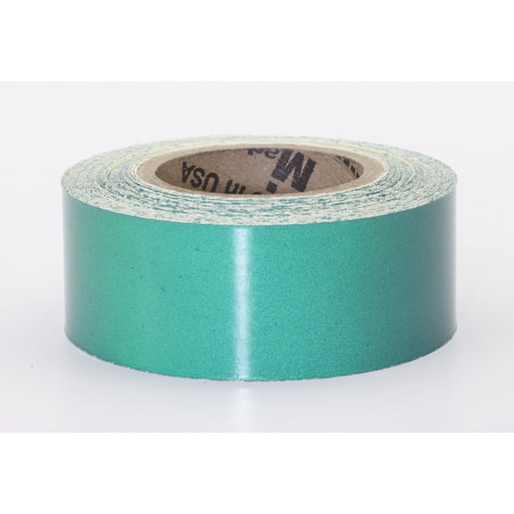 Engineering Grade Retro Reflective Adhesive Tape, 10 yds Length x 4 Width, Green