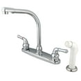 thumbnail image 1 of Kingston Brass KB751 8 in. High Arch Kitchen Faucet With Sprayer, 1 of 2