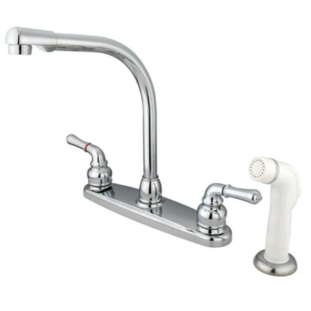 Kingston Brass KB751 8 in. High Arch Kitchen Faucet With Sprayer