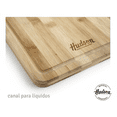 thumbnail image 4 of Tabla Picar Cortar Hudson Madera Bambú Cocina 27x19 Cm, 4 of 5