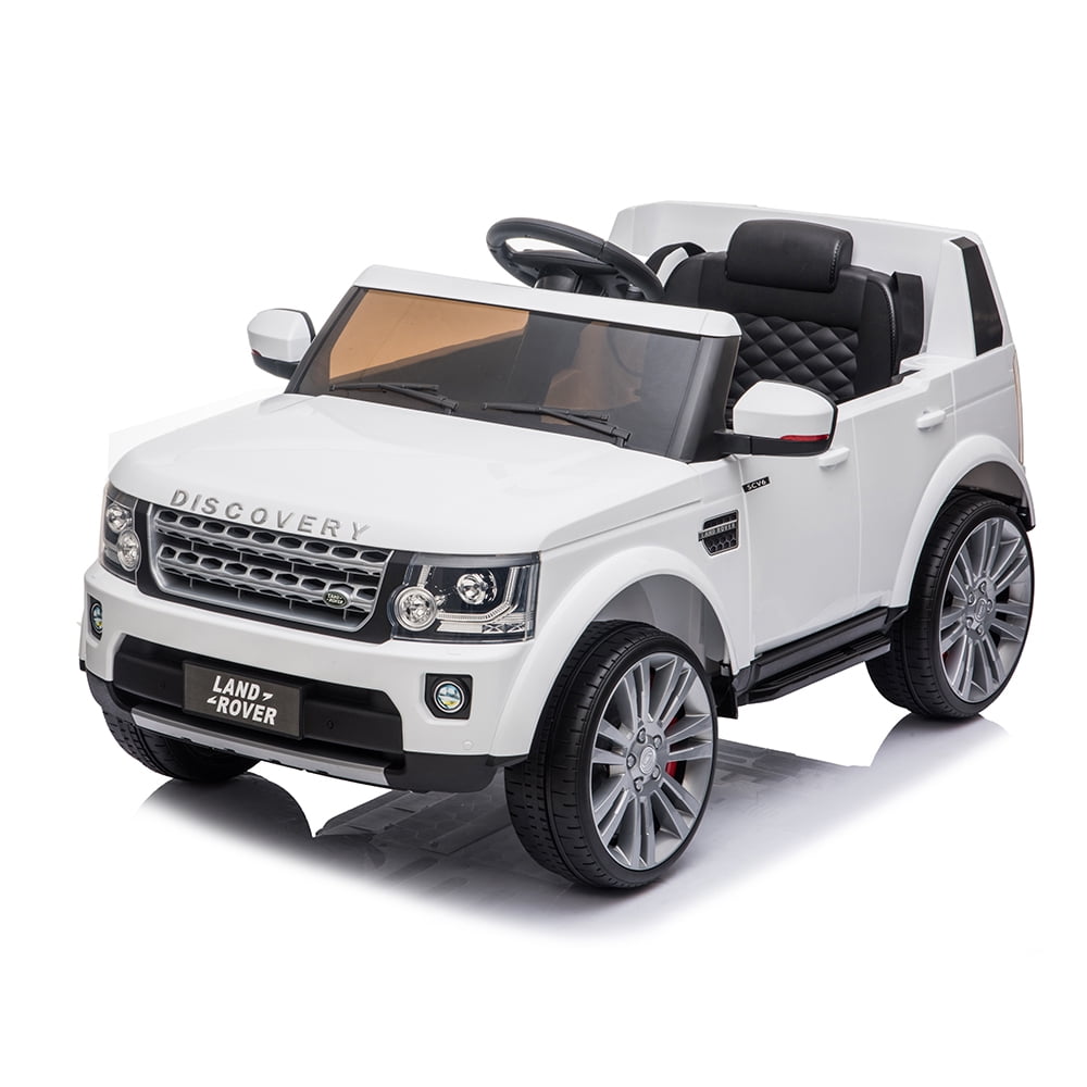 Kepooman 12V Kids Ride-on Car with Remote Control & MP3 Player & LED Lights for Childs, White