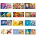 thumbnail image 3 of Pintura de diamantes DIY, tarjeta de bendición, flor, mariposa, bordado de mosaico de diamantes, tarjeta de agradecimiento, Festival, nuevo, 3 of 4