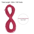 thumbnail image 2 of Uxcell Elastic Cord Heavy Stretch String Rope for Crafting DIY Sewing Hook Straps Camping Tie Down Strap Rose Red 1mm x 100m, 2 of 5