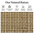thumbnail image 6 of May in Color Rattan Console Table, Boho Entryway Table with 2 Drawers and Storage Shelf, for Living Room, Entryway, Front Hall, Hallway, Coffee, 6 of 10