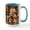 White/Blue Inside, variant on CafePress - Adorable Yorkshire Terrier Yorke Christmas Mugs - 15 oz Ceramic Large White Novelty Mug