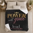 thumbnail image 5 of Empowering Lead Beautifully Power Grace, Festive autumn celebration Scene, Warm Flannel Blanket for Living Room and Reading Nook, Art Lovers autumn celebration Gift, Festive Home Decor, 5 of 9