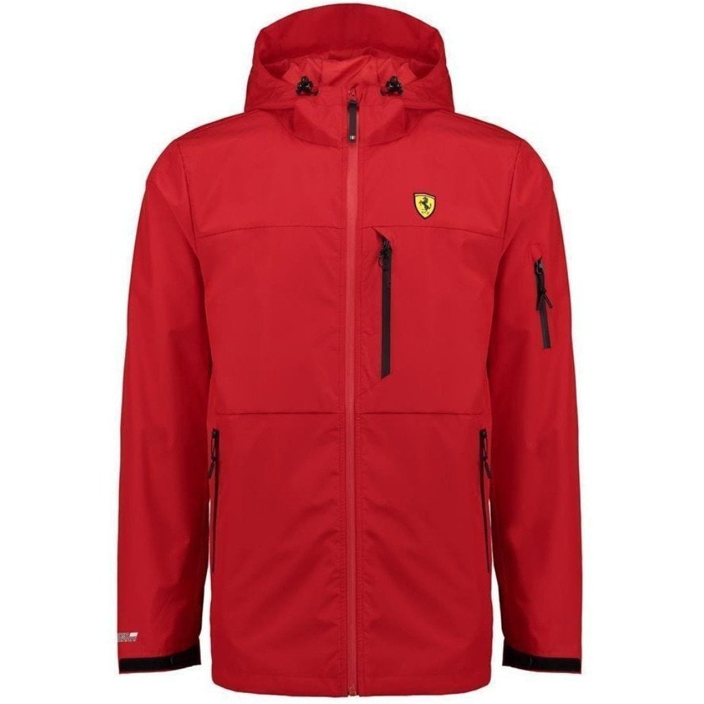 Scuderia Ferrari Formula 1 Mens Black rain Jacket