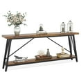 thumbnail image 6 of Spaco Extra Long Console Tables, Rustic Sofa Table&nbsp;, Industrial Farmhouse Style, Triangular Stable Structure, Adjustable Legs, 70.87" Long, 6 of 10