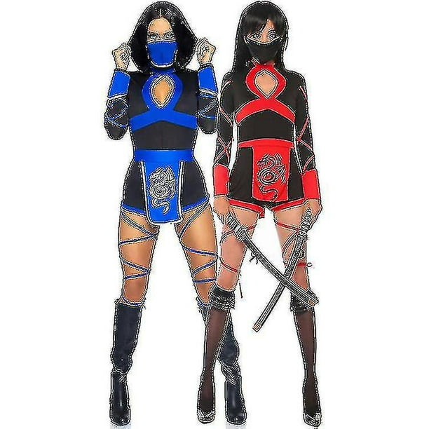 Mono de Cosplay de dragon Ninja de Halloween para mujer disfraz de samurai femenino vestido elegante para mujer Bodega Aurrera en linea