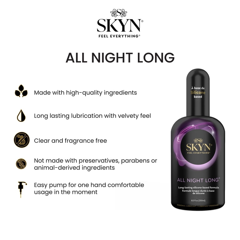 SKYN Silicone Based Personal Lubricant 8.5 fl oz Long-Lasting Latex Condoms  - Walmart.com