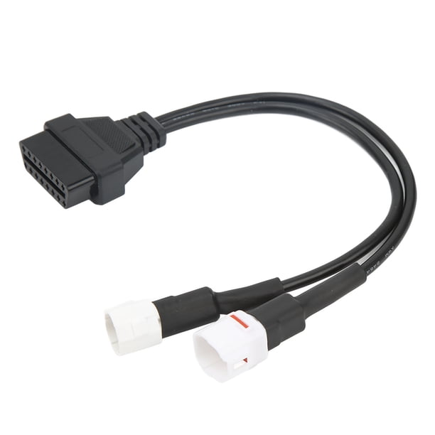 Adaptador De Diagnóstico, Fácil Operación Rendimiento Estable Antienvejecimiento Resistente Al Desgaste OBD2 A 3 Pines Cable De Diagnóstico De 4 Pines Para Motocicleta ANGGREK Diagnostic Plug Cable