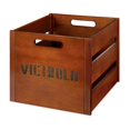 thumbnail image 2 of Porta Discos de Vinilo de Madera Victrola para Mesa, 2 of 5