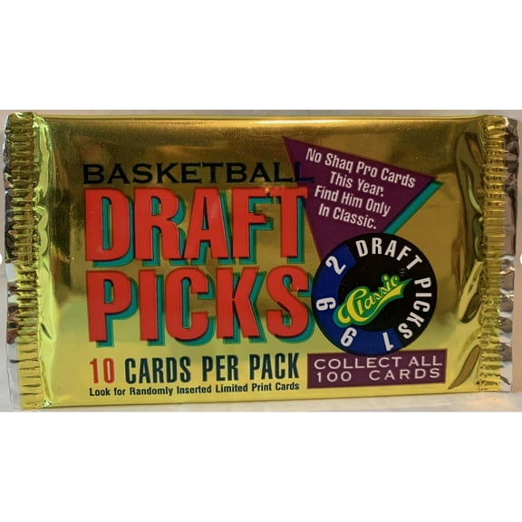 NBA Classics 1992-1993 Classic Draft PIcks Hobby Pack (10 cards per pack)