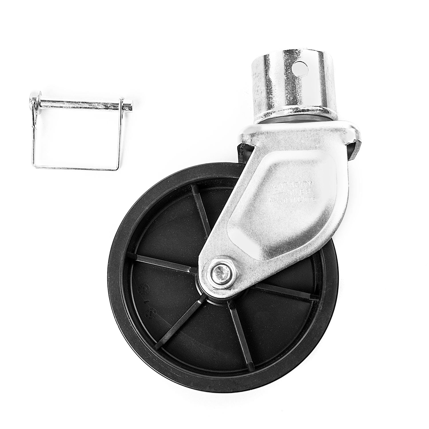 Details about   6 Inch Trailer Jack Swivel Caster Wheel with Pin Boat Hitch 1200lbs 