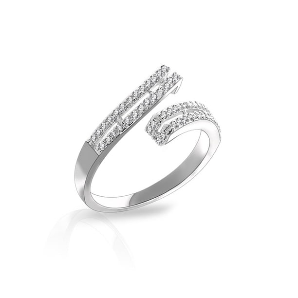 Sonducket Anillo de apertura para mujer, anillos de circón de Metal de cobre, decoraciones de mano, joyería de moda para chicas y damas para citas, joyas Ropa, zapatos y accesorios Miscelánea Sonducket AP014422-00