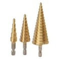 thumbnail image 1 of Juego de brocas escalonadas, abridor de orificios para taladro Pagoda Kit de abridor de orificios para taladro Pagoda Broca escalonada Integración perfecta, 1 of 12