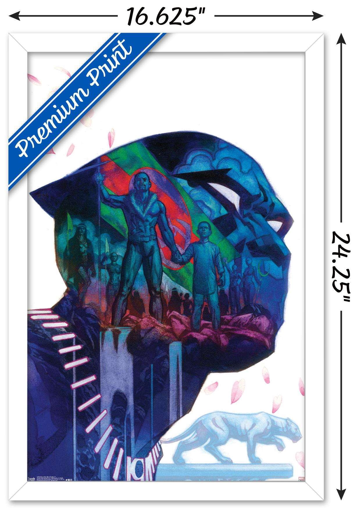 Marvel Comics - Black Panther - Rise of the Black Panther - Cover #1 Wall Poster, 14.725" x 22.375", Framed