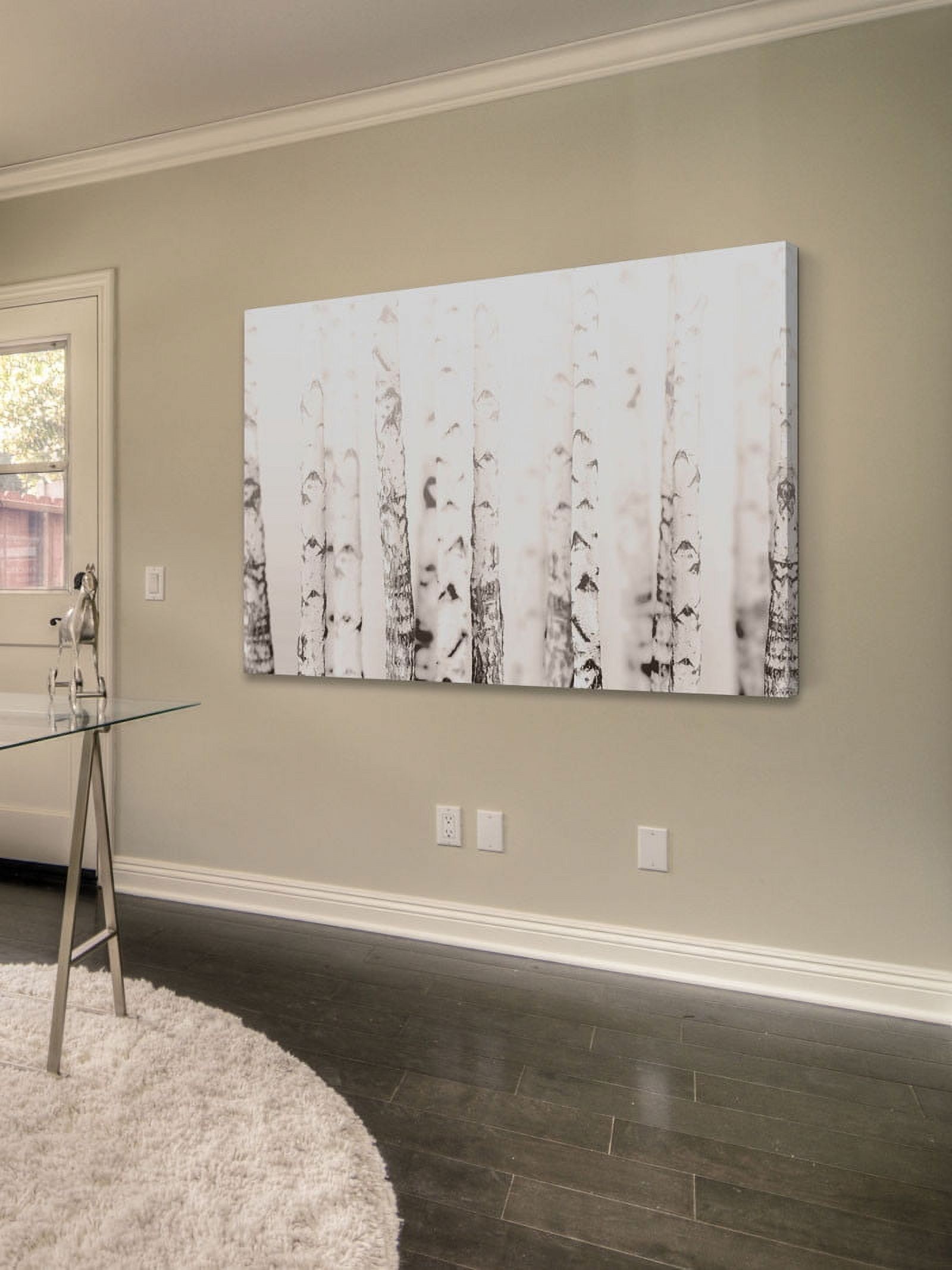 Birchwood Painting Print on Wrapped Canvas